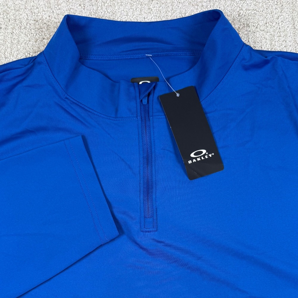 NEW Oakley Mens 4XL Royal Blue Team Issue Podium Hydrolix 1/4 Zip Pullover